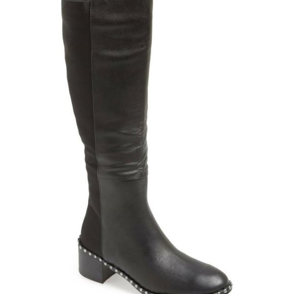 Adrianna Papell Shoes - NIB Adrianna Papell Studded Phoebe  High Boots Leather